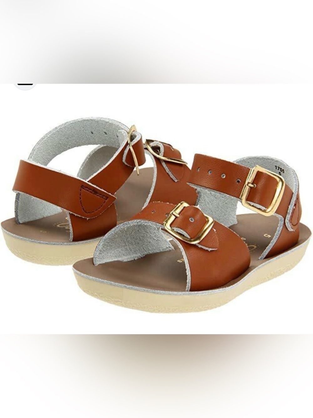 Sun Sands Brown Leather Sandals size 6